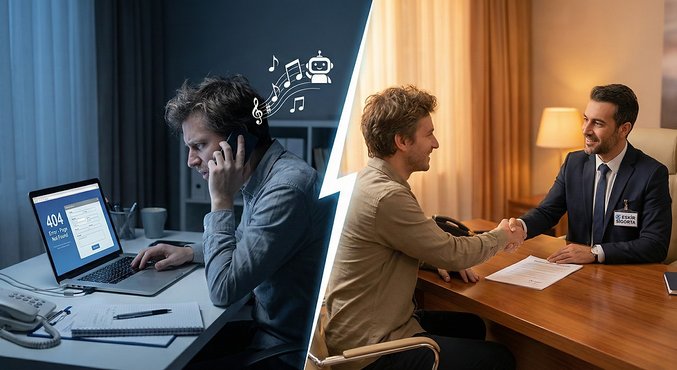 BİR TIKLA SİGORTA ALINIR, AMA BİR TIKLA HASAR ÇÖZÜLMEZ