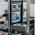 Custom rack build assembly with wire routing and cable dressing
