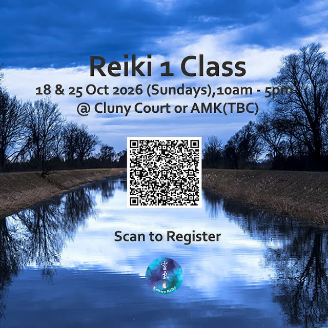 Reiki 1 with Reiki Master Quek Kiat Sing