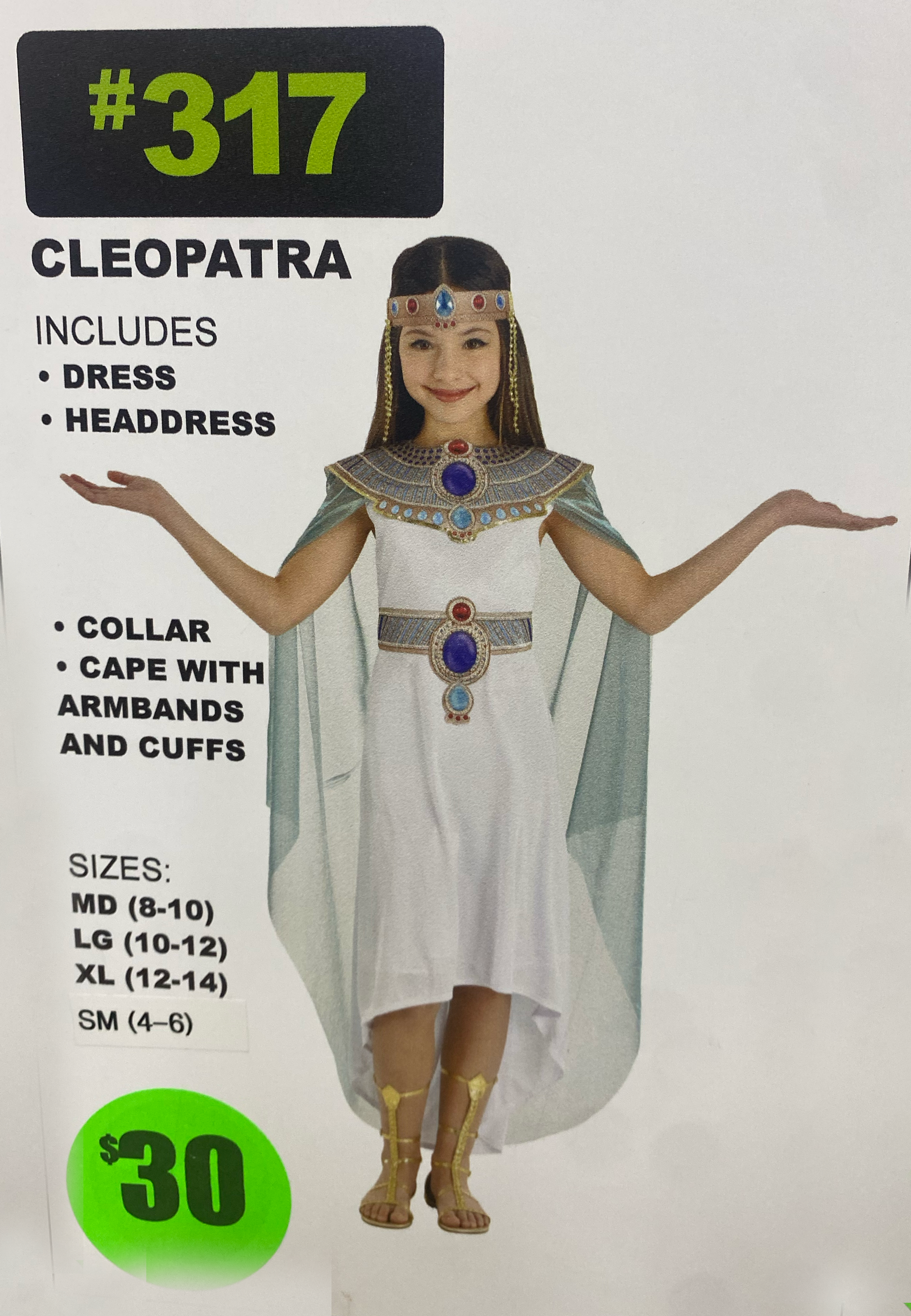 #317 - Cleopatra Girl's Costume
