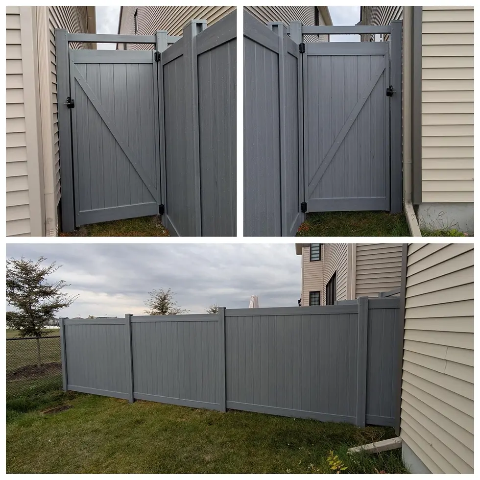 PVC privacy fence installed in Ottawa backyard