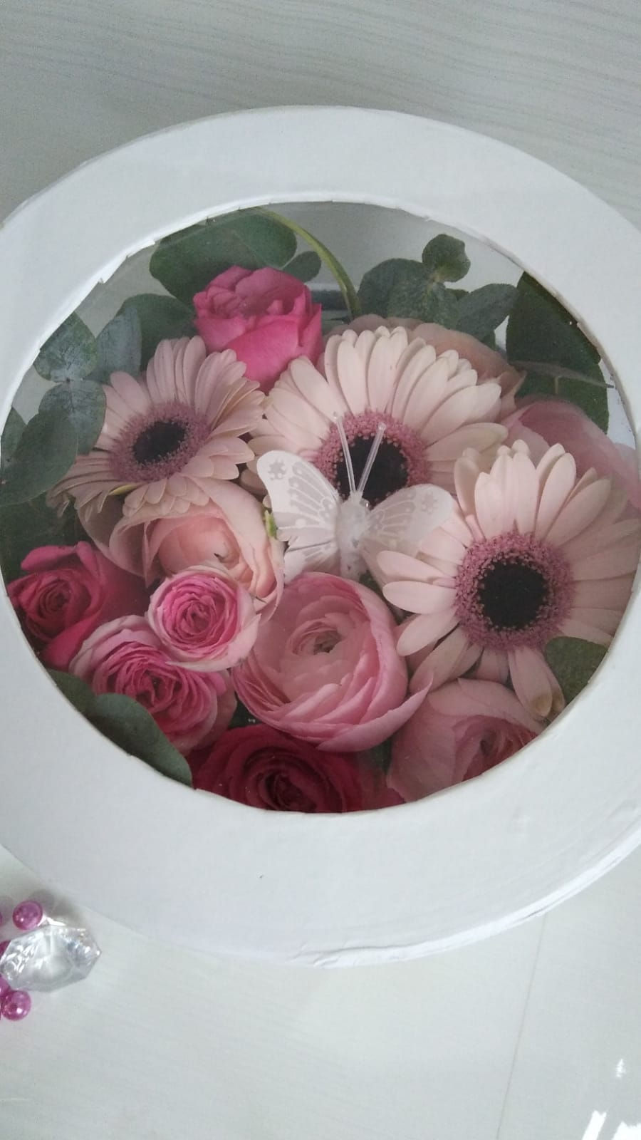 Miniature : Boîte à chapeau fleurie