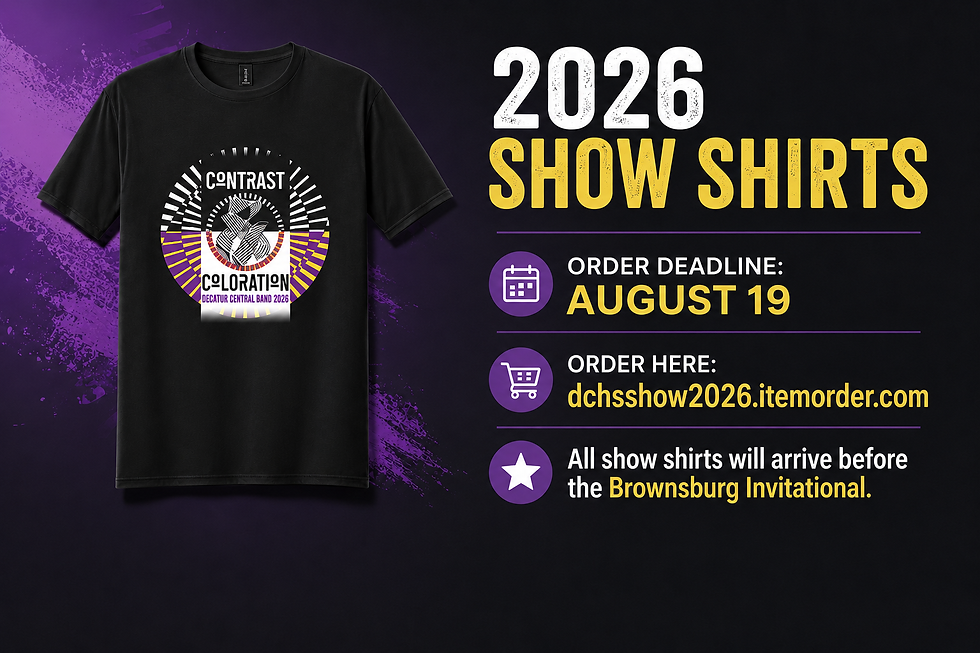 2026 show order shirts