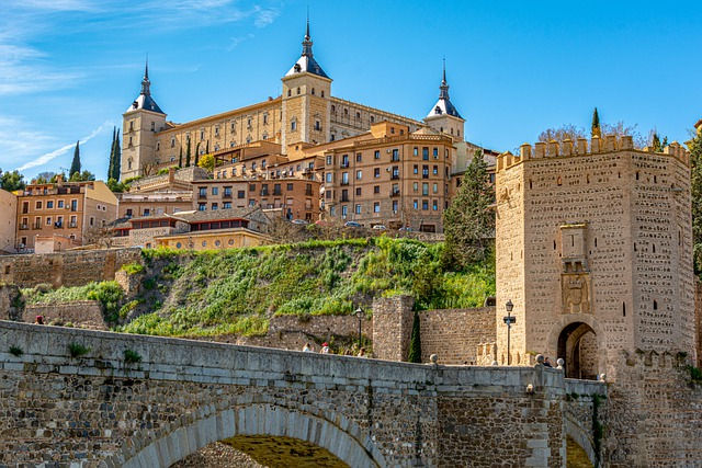 Partial view of the charming medieval city of Toledo.
