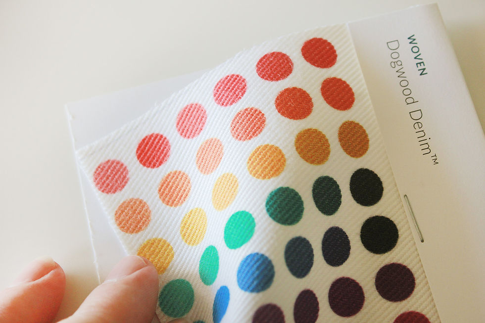 Thumbnail: Printed Denim Fabric by the Metre or Yard, ANY PRINT