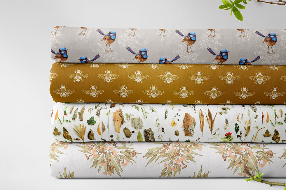Thumbnail: Australian woodland fabrics