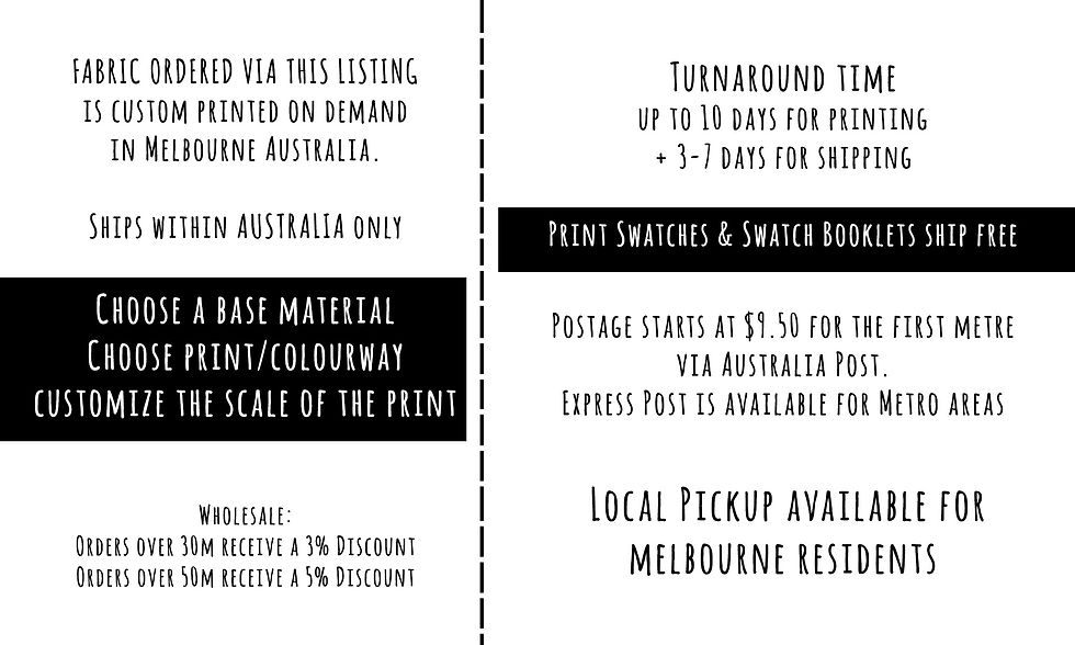 Thumbnail: Cotton Oxford Fabric, Printed in Australia. Choose Any Print