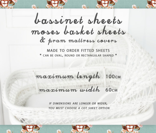 custom bassinet sheets