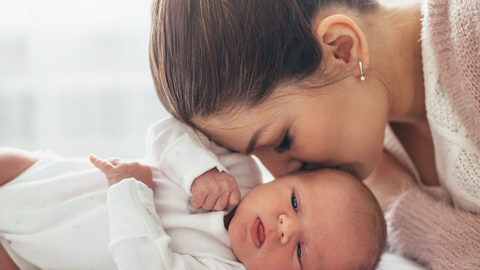 mom with newborn