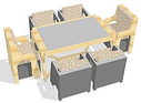 Light, sillas de madera, muebles de madera, muebles exclusivos, Mallorca, Sevilla, Extremadura, muebles para terrazas, hoteles, clubes