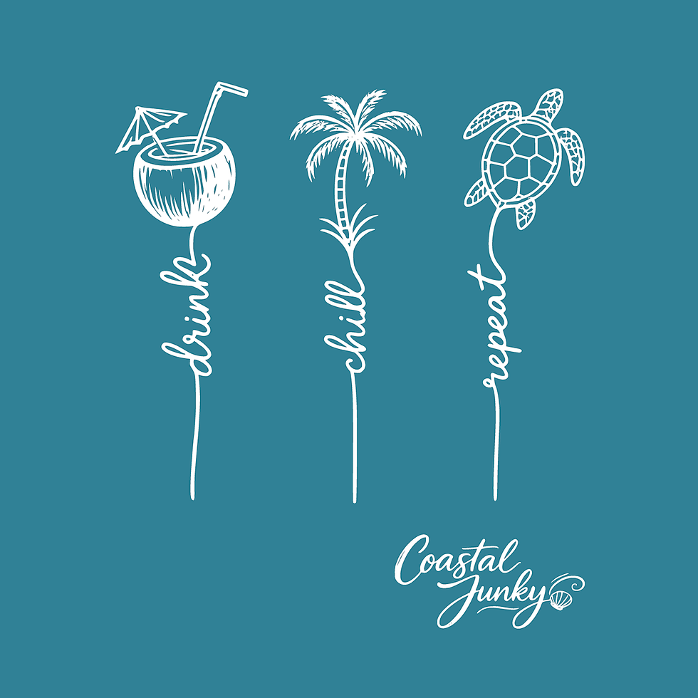 Thumbnail: Vacation Tee "Drink, Chill, Repeat"