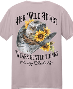 paragon short sleeve tee with a cowgirl hat with sunflower