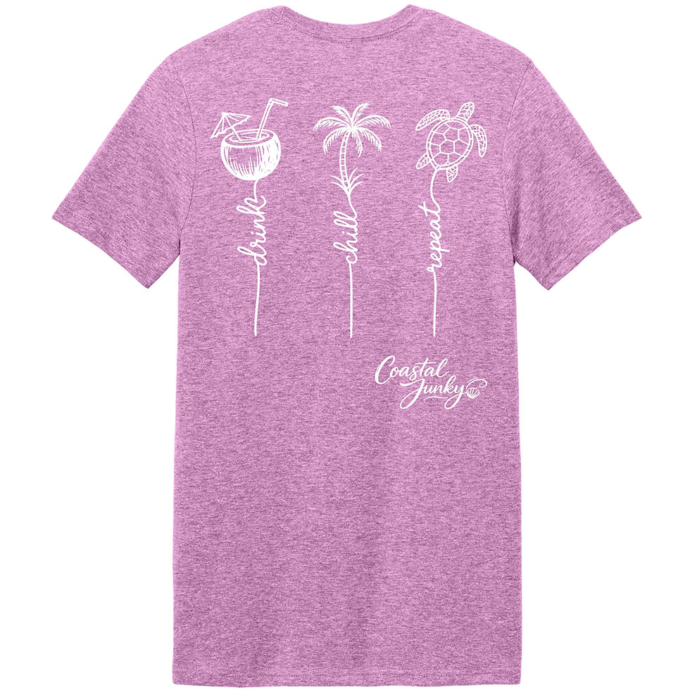 Thumbnail: Vacation Tee "Drink, Chill, Repeat"