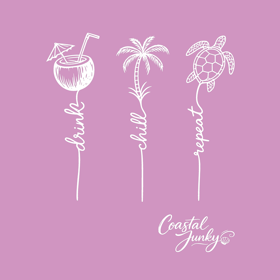 Thumbnail: Vacation Tee "Drink, Chill, Repeat"