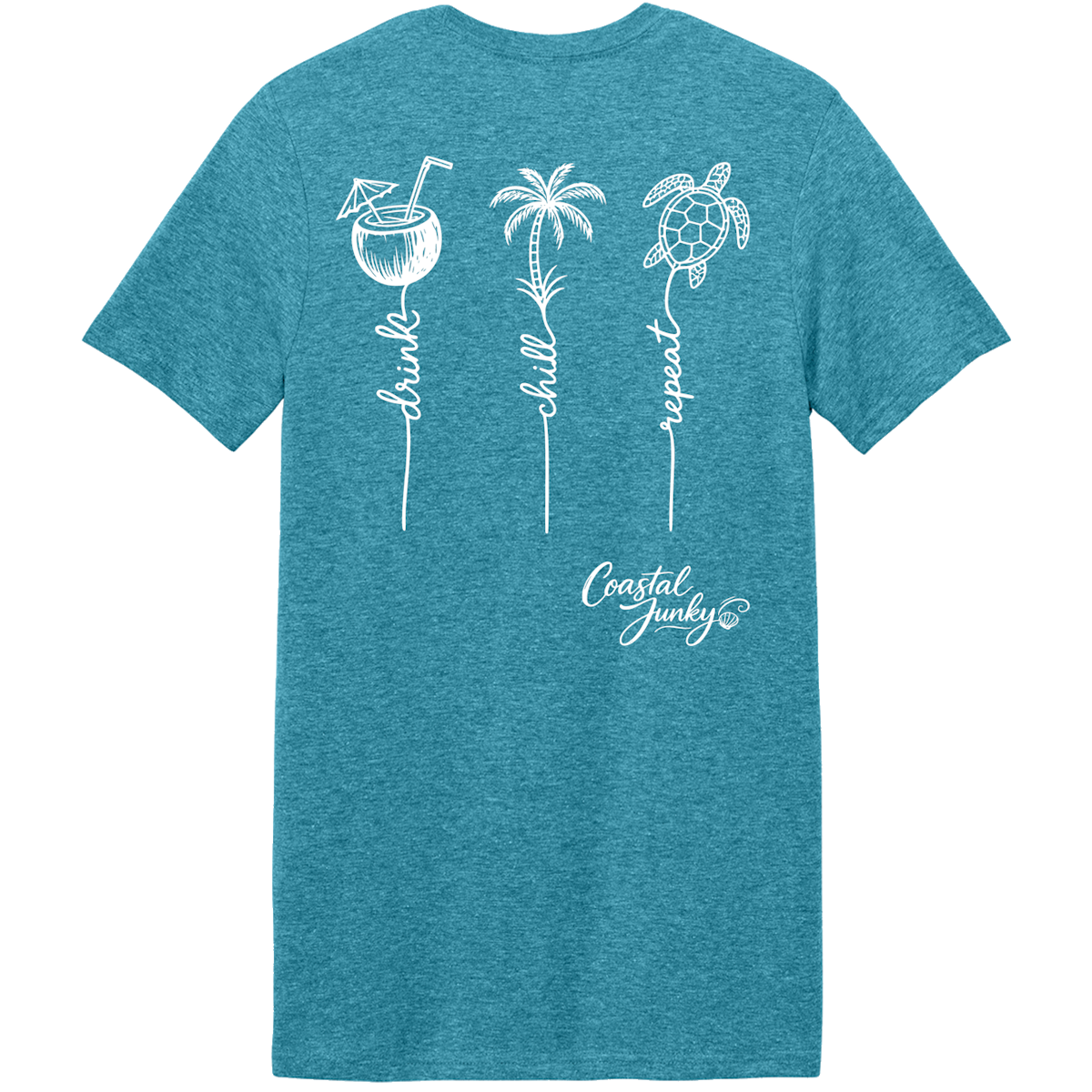 Vacation Tee "Drink, Chill, Repeat"