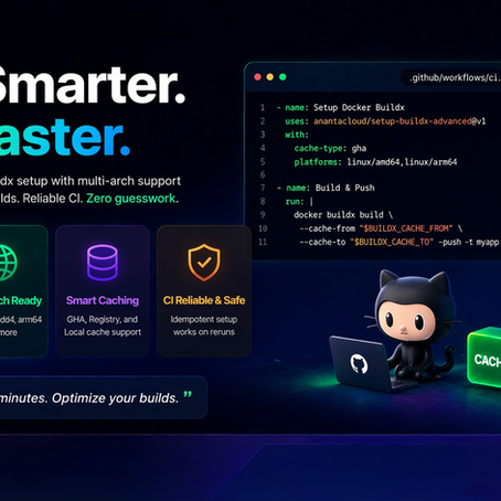 Docker Buildx GitHub Action for faster CI/CD builds with smart caching, multi-architecture support, and optimized pipelines.