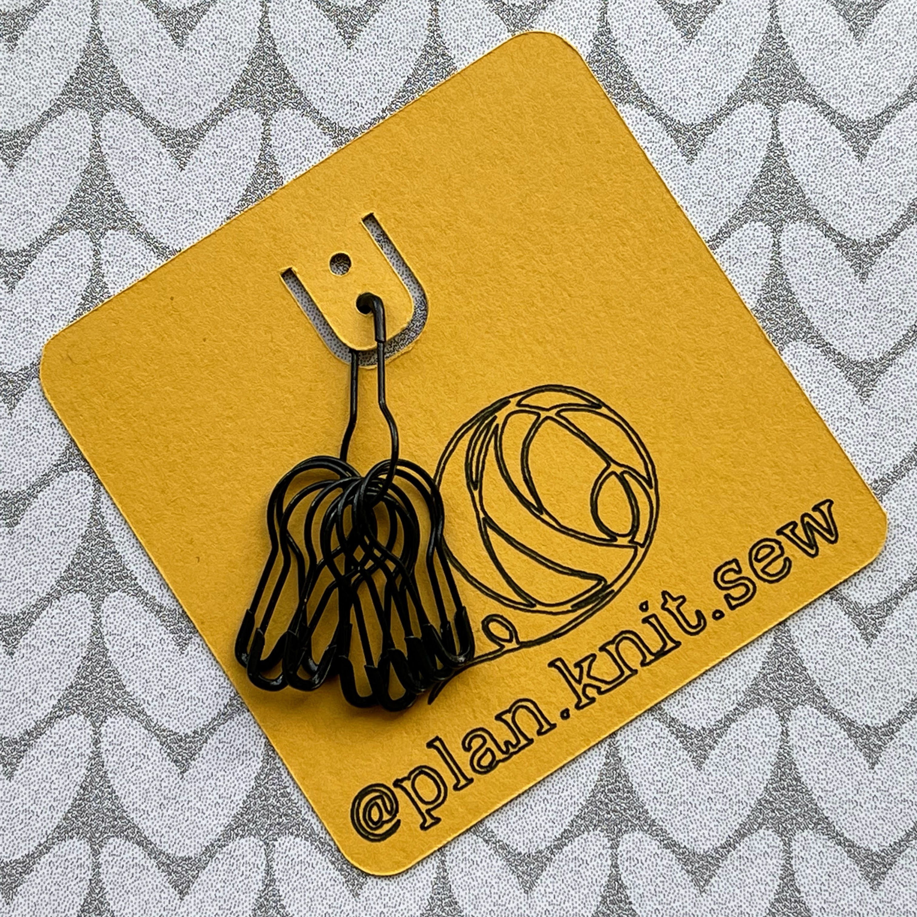 Bulb Knitting/Crochet Stitch Markers - Black