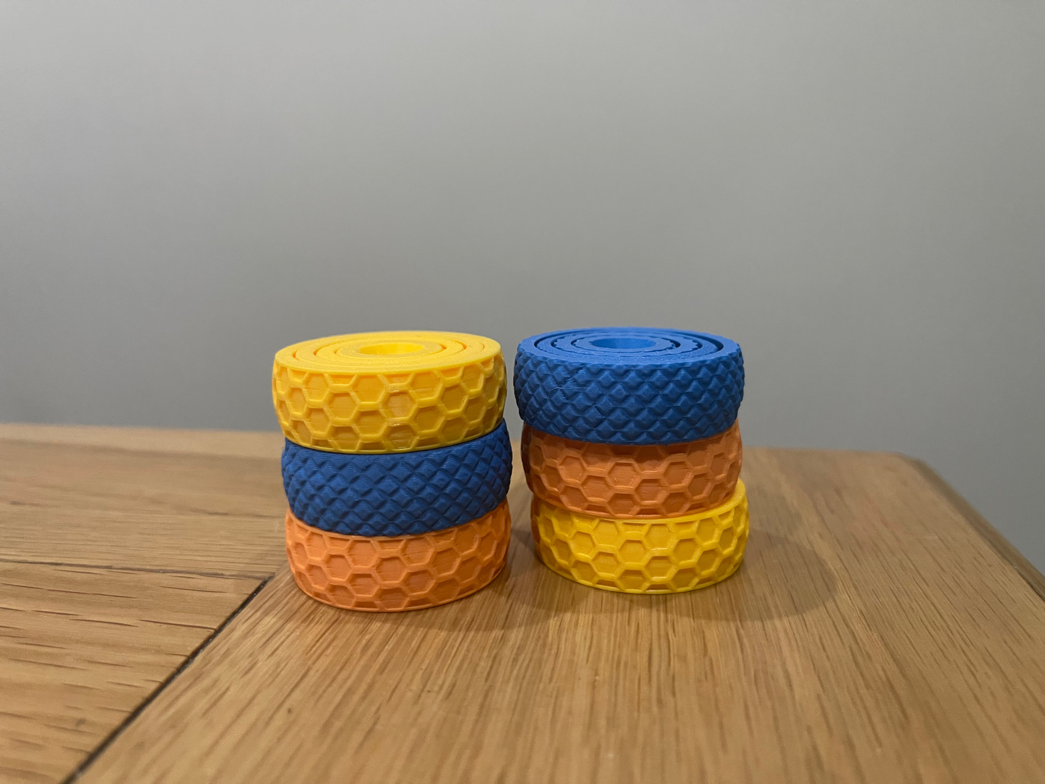 3D Printed Ring Fidget | Honeycomb & Knurled | Eco-Friendly PLA | UK Made
