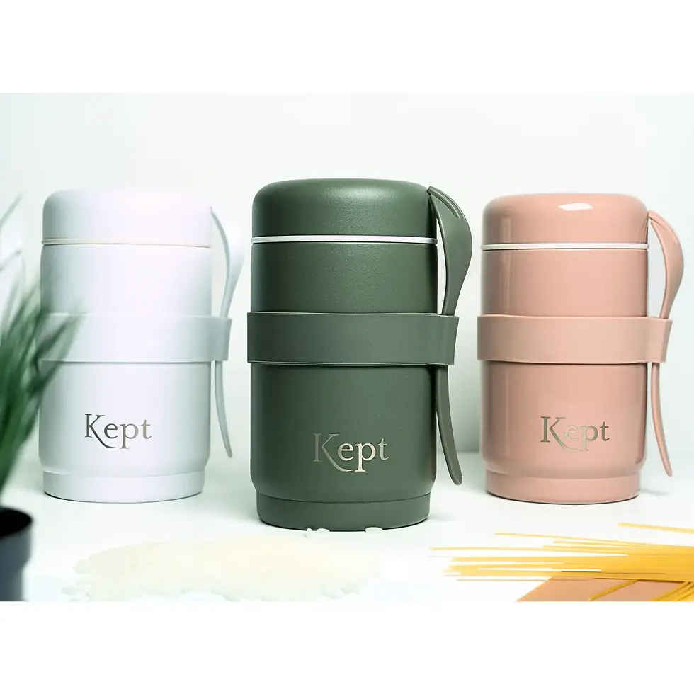 Thumbnail: Kept Vacuum Insulated Reusable Food Jar - Slate - 540ml