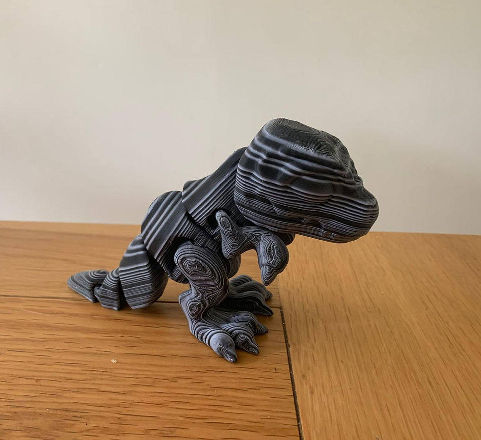 Thumbnail: THE 3D PRINTIVERSE PLA Articulated Animal Figure - T-rex