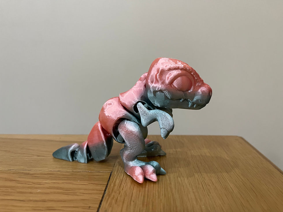 Thumbnail: THE 3D PRINTIVERSE PLA Articulated Animal Figure - T-rex