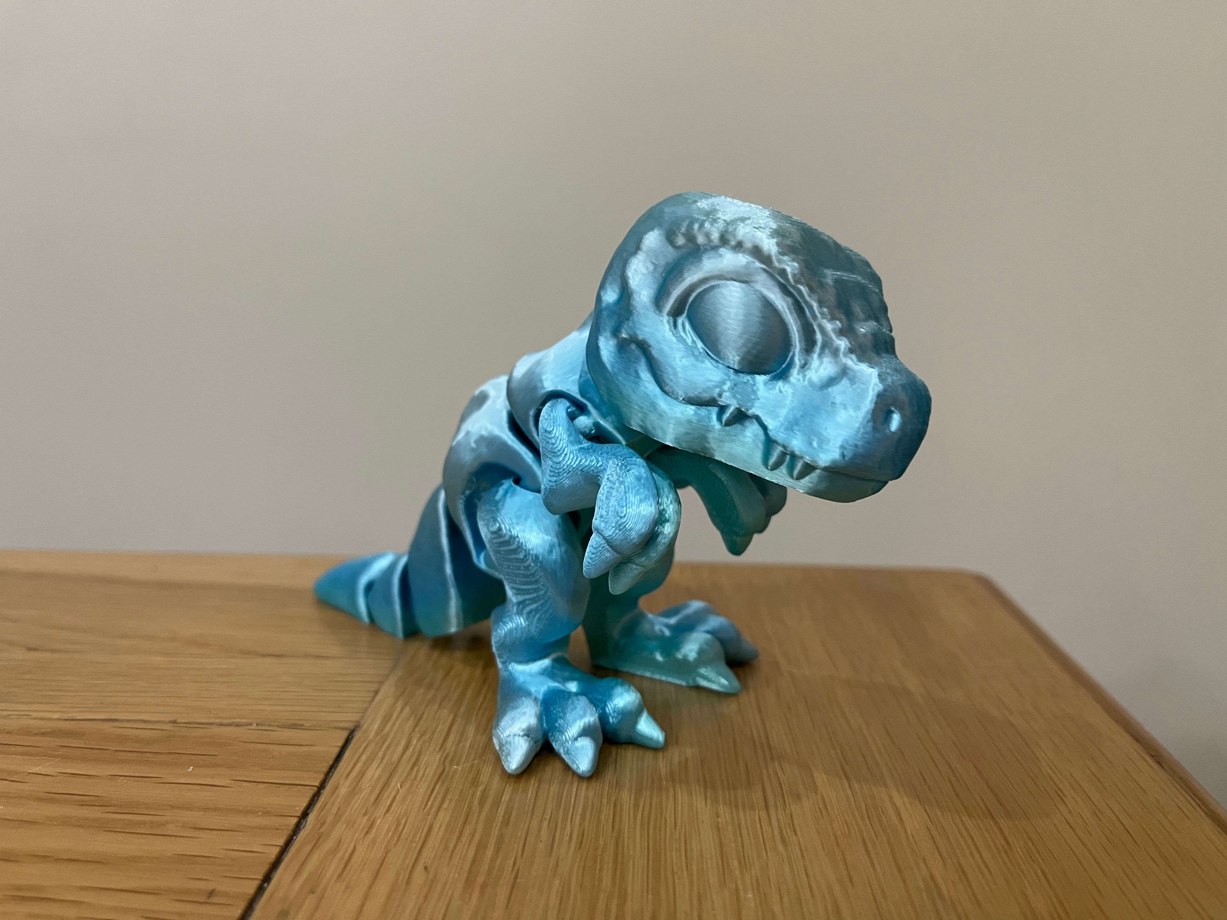 THE 3D PRINTIVERSE PLA Articulated Animal Figure - T-rex