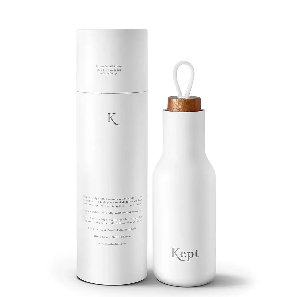 Thumbnail: Kept Stainless Steel Reusable Bottle 600ml - Chalk
