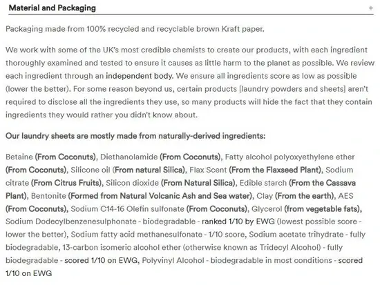 Thumbnail: Zero Waste Club Laundry Detergent Sheets - Pack of 64 (Plastic-Free)