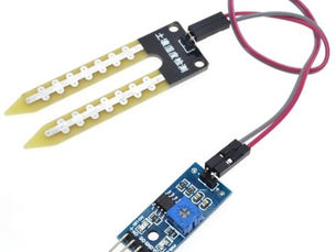Gambar: Soil moisture sensor YL-69 Arduino untuk penyiraman tanaman otomatis.