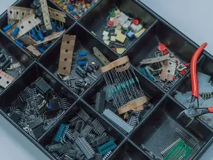 Gambar: komponen elektronika dengan fungsinya.