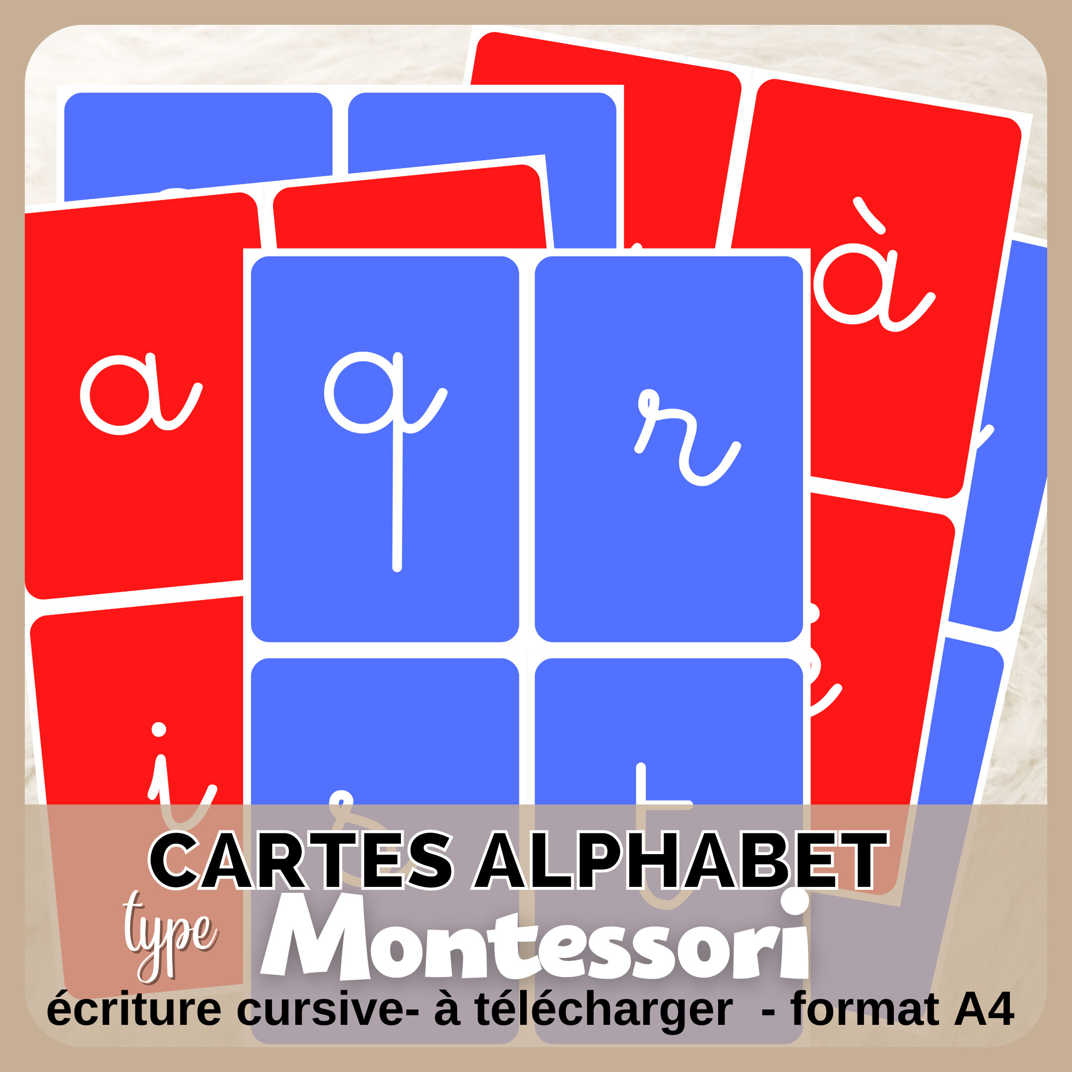 Alphabet écriture Cursive