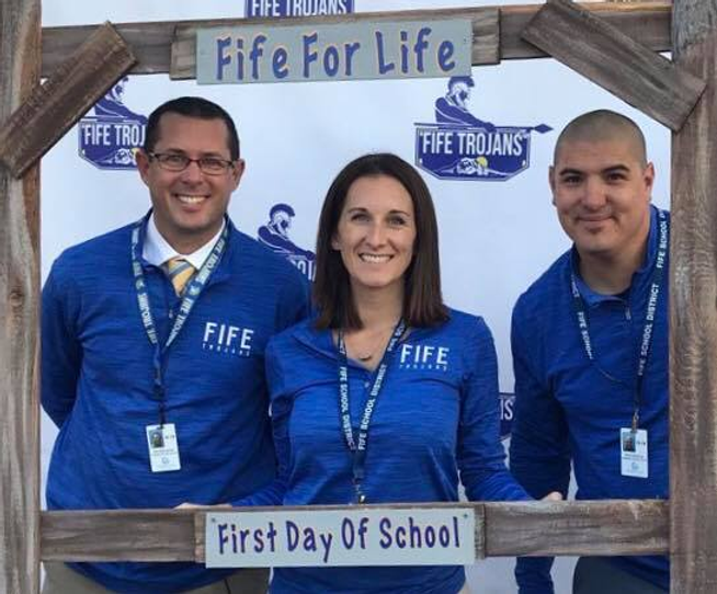 Fife High School new members to the admin team