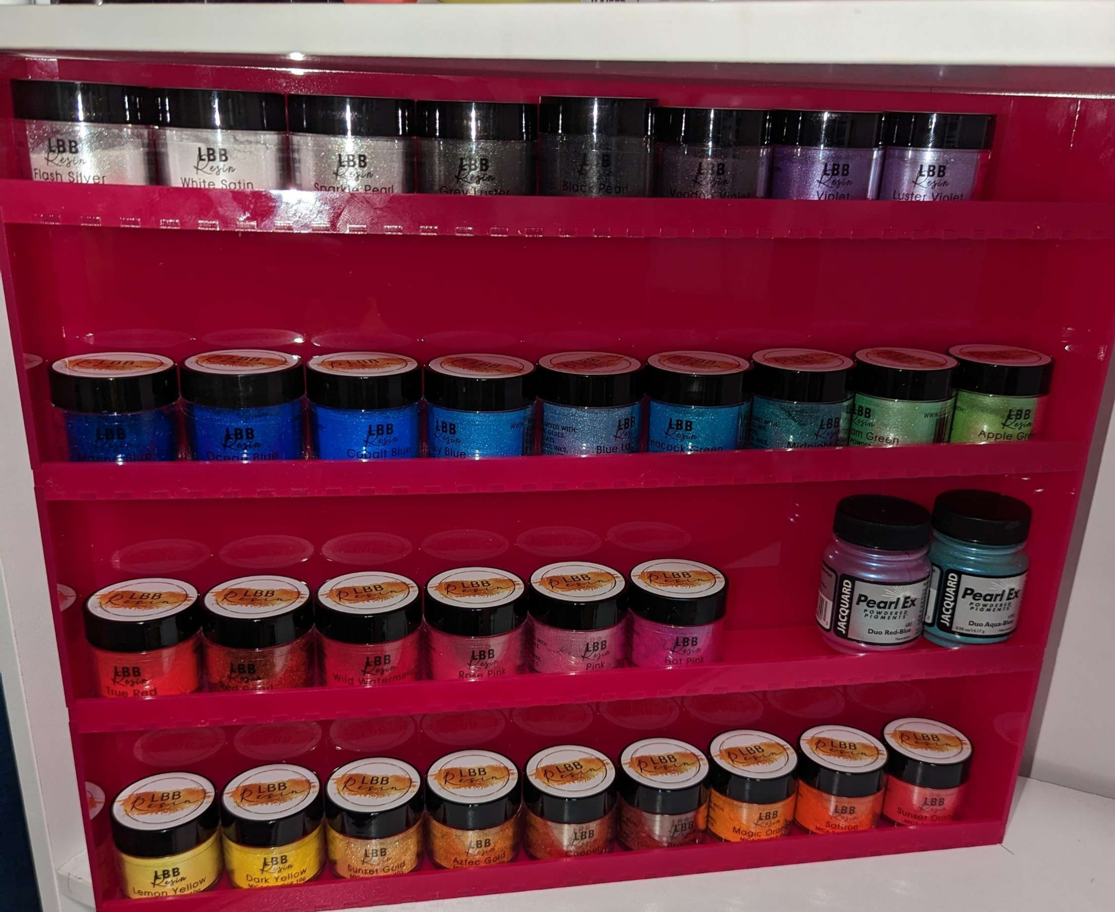 Acrylic Craft Supply 4 Shelf