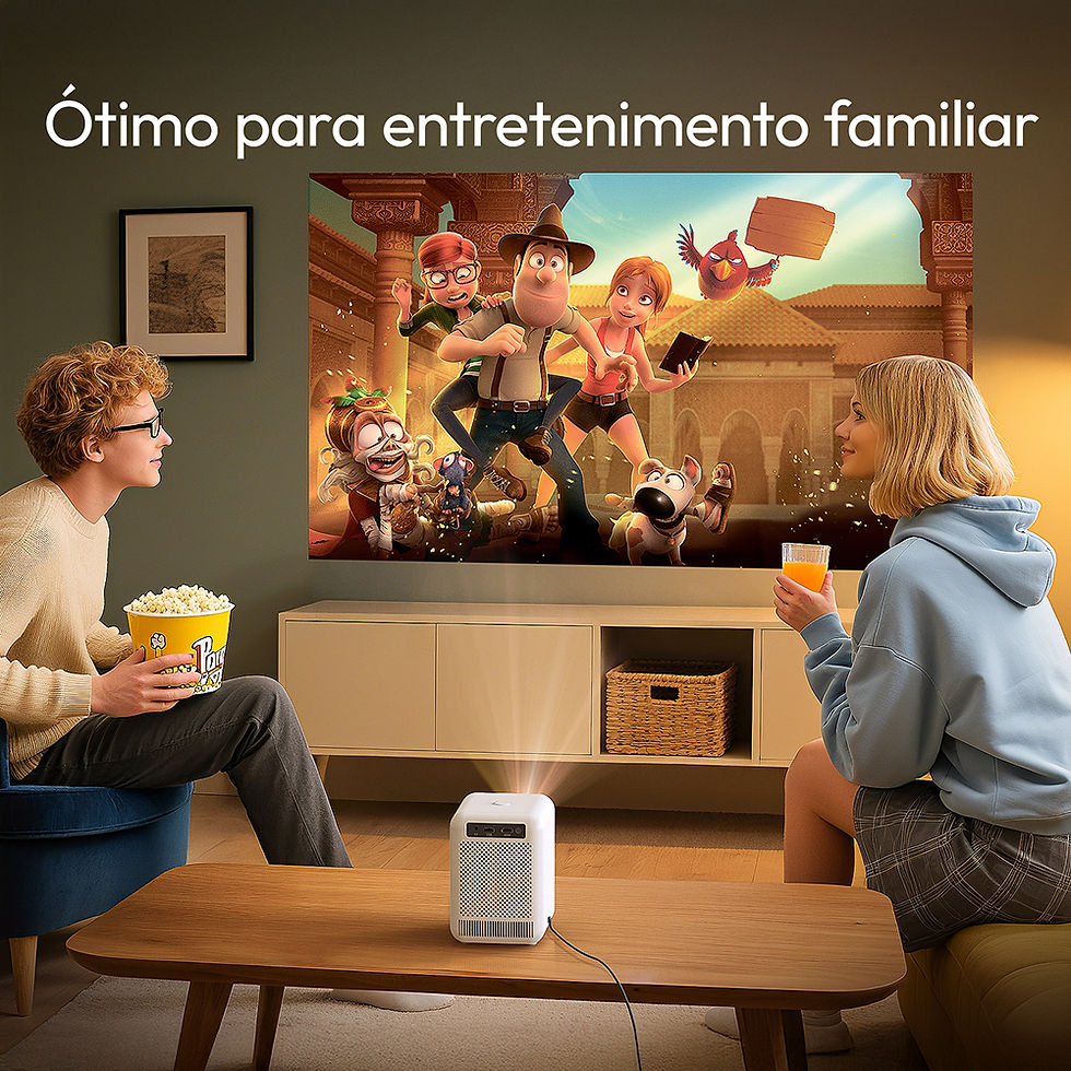 Miniatura: Projetor de Home Theater Mini Inteligente BYINTEK LOVE U4 com Vídeo 4K e 1080P
