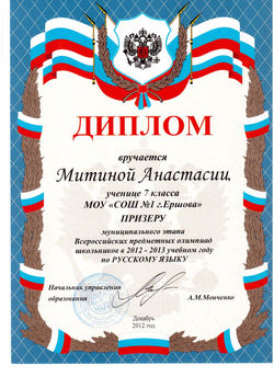 Митина Анастасия