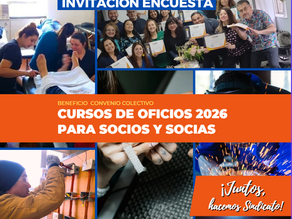 Encuesta Cursos de Oficios 2026 para socios y Socias. 