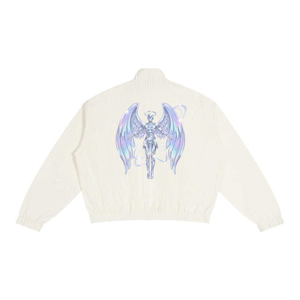 Thumbnail: Unisex Striped Full-Zip Track Jacket