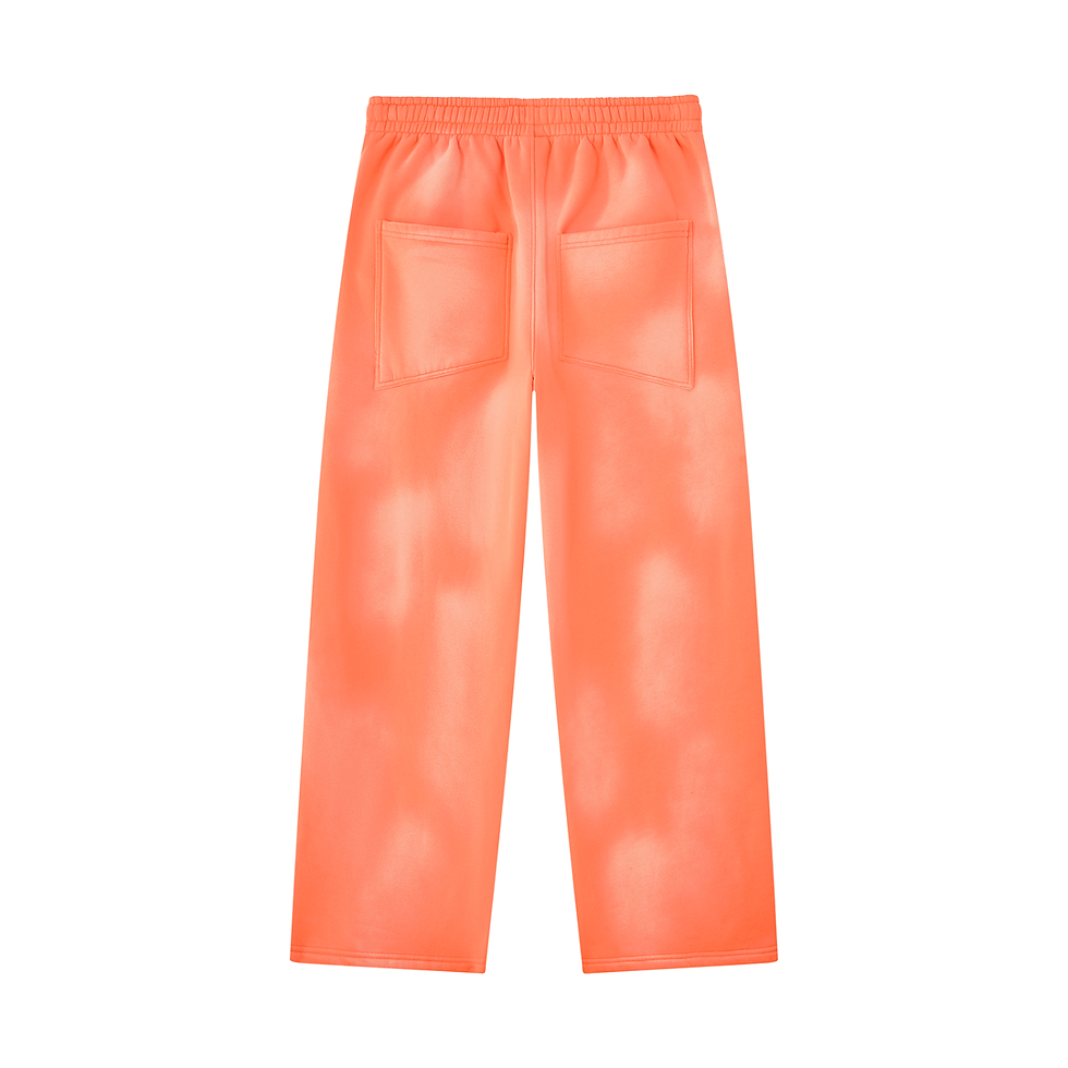 Thumbnail: CHROME SAINT Unisex Sunfade Wide Leg Fleece Sweatpants