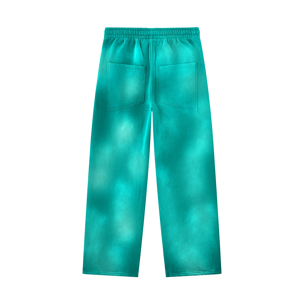Thumbnail: CHROME SAINT Unisex Sunfade Wide Leg Fleece Sweatpants