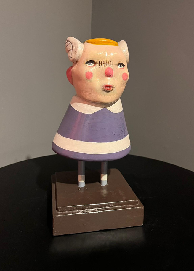 Terracotta, wood, sculpey, clay, ceramic, plaster