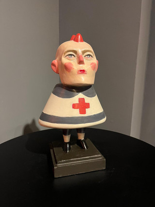 Terracotta, wood, sculpey, clay, ceramic, plaster