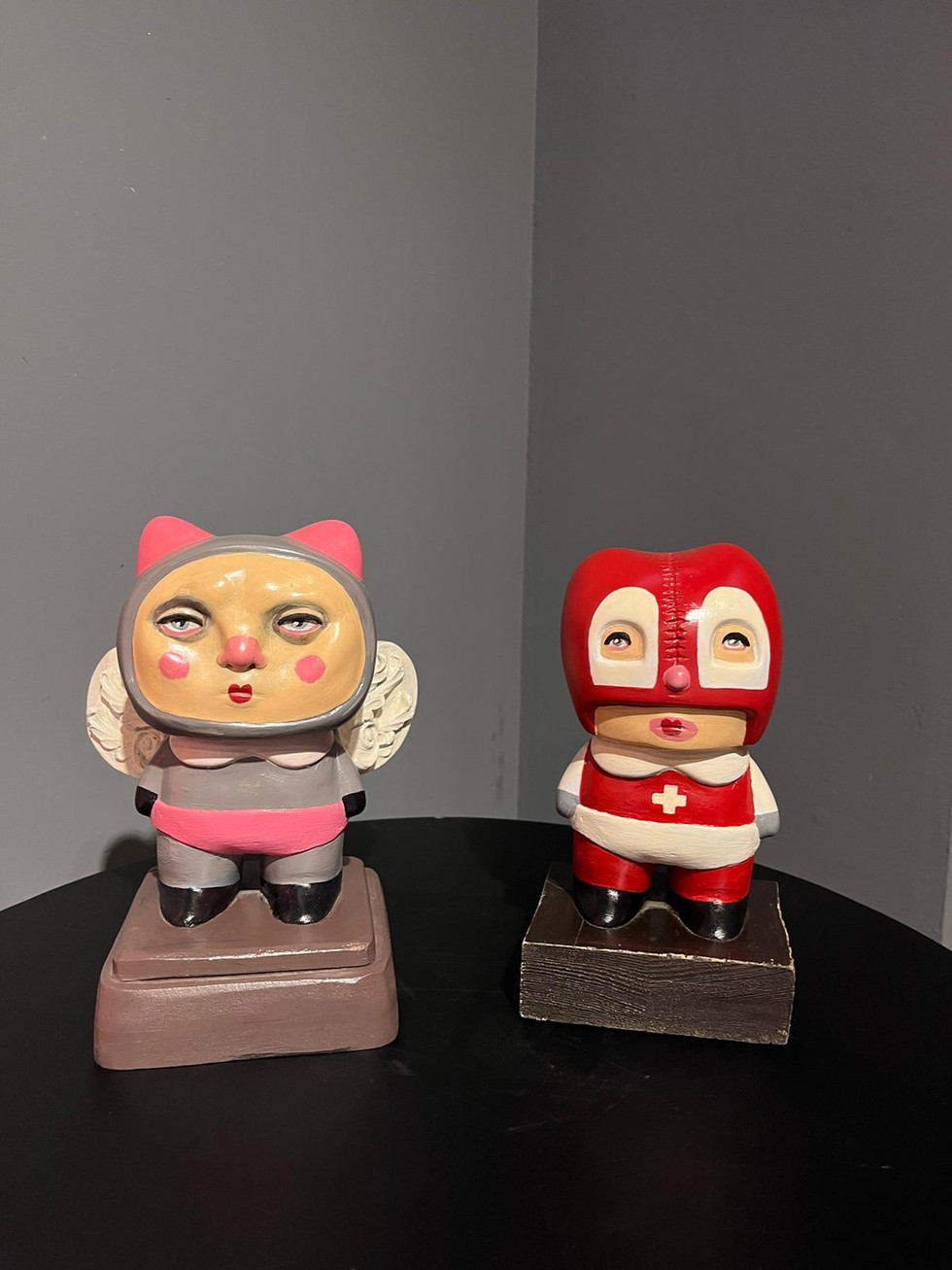 Terracotta, wood, sculpey, clay, ceramic, plaster