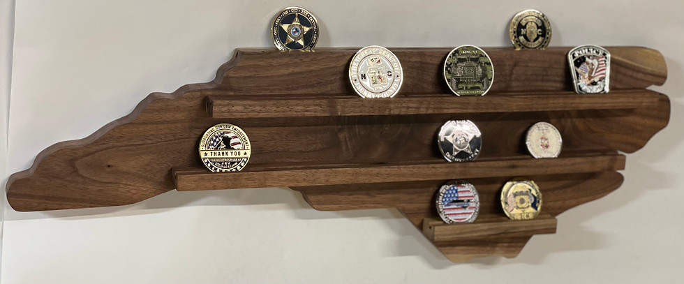 Thumbnail: North Carolina Challenge Coin Display