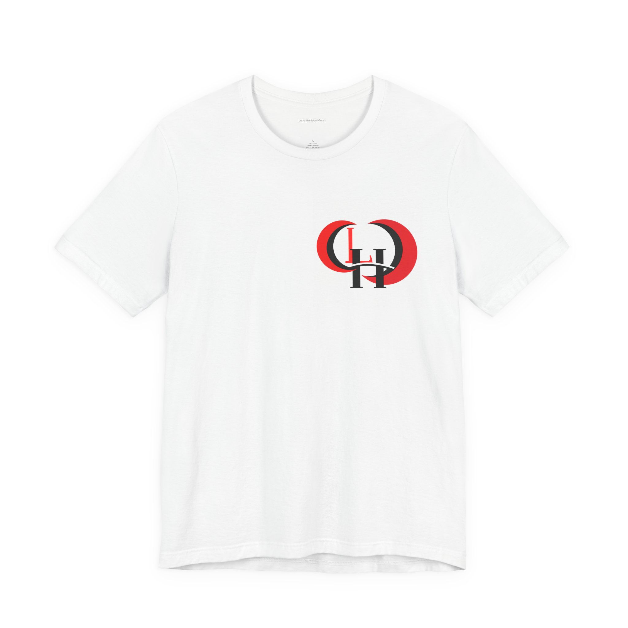 Lune Horizon Media Logo T-Shirt — LH Monogram & Parallel Moons