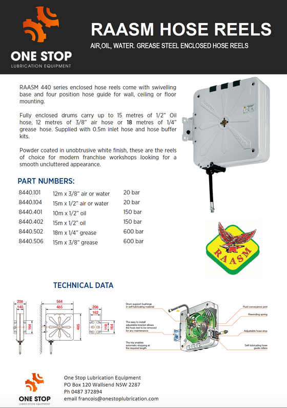 RAASM HOSE REELS