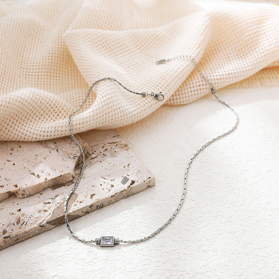Thumbnail: Lumière Solitaire Necklace