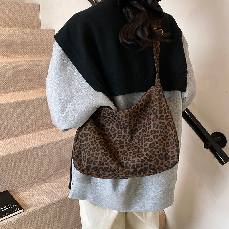 Thumbnail: Ninon Leopard Hobo Bag
