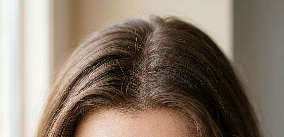 healthy scalp supporting strong hair