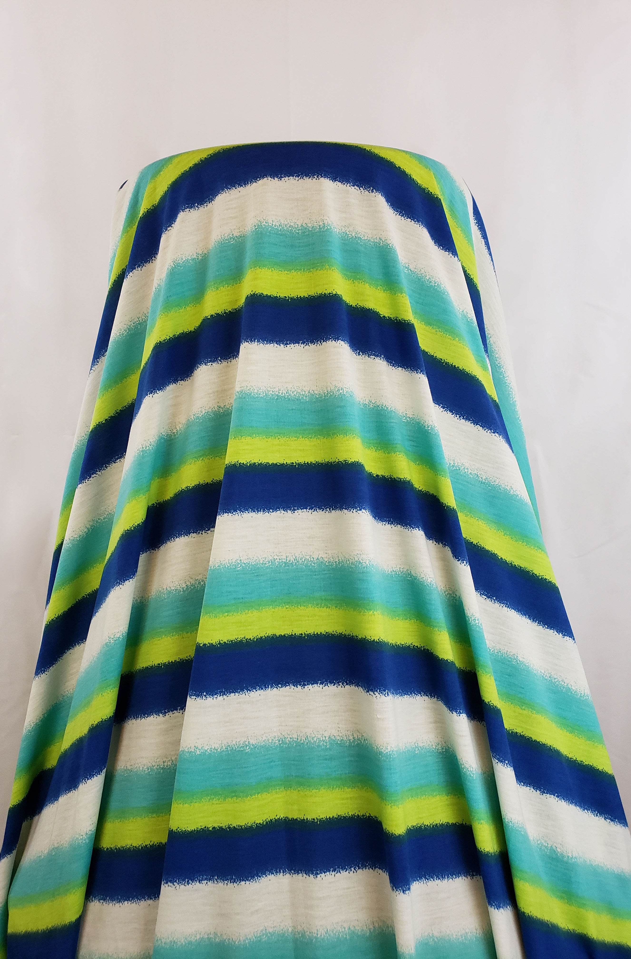 Lime/Mint/Blue/Off-White Striped Jersey