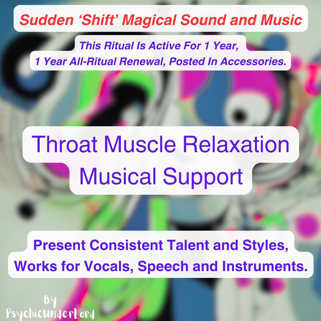 Throat Muscle Relaxation, Live Performance Singing Ritual